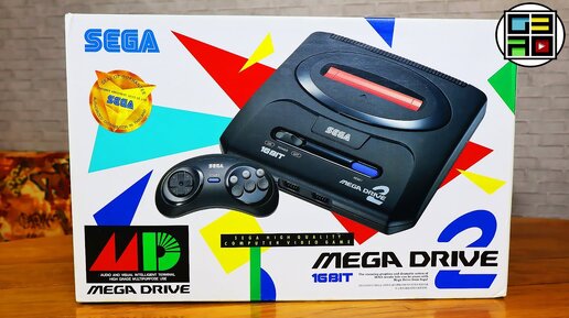 Скачать видео: Sega Mega Drive 2 PAL РАСПАКОВКА ОБЗОР ТЕСТ консоль 1993 года