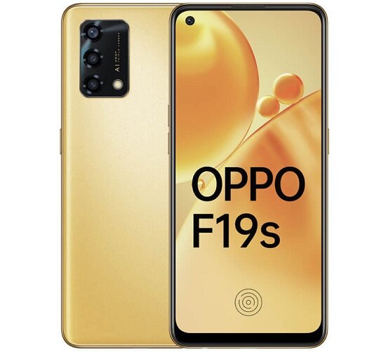 Золотой вариант OPPO F19s выглядит крайне стильно