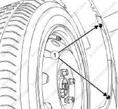 Правое колесо.