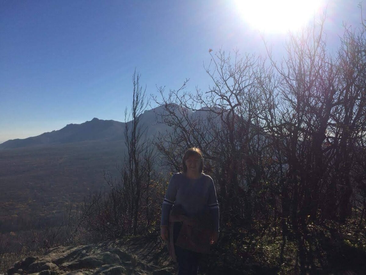 Автор на горе Железной. Ноябрь 2018.