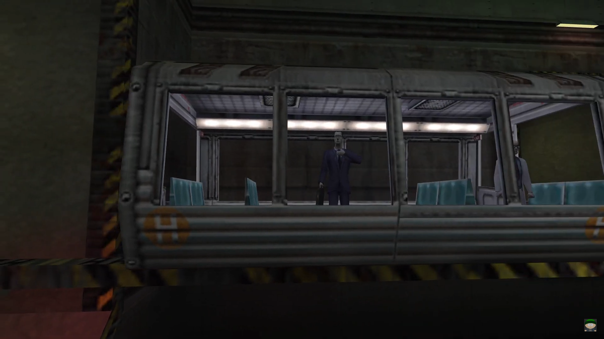 G-Man едет на работу