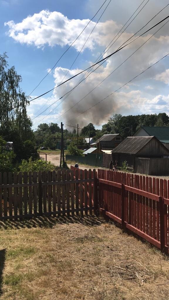 Вид пожара из моего дома