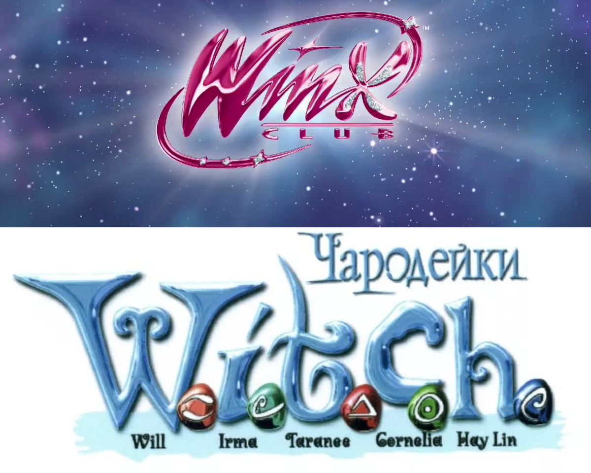        коллаж логотипов мультсериалов