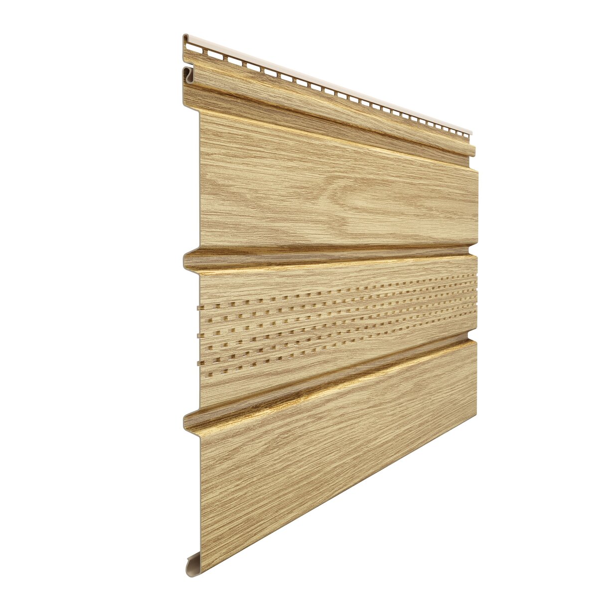 Пластиковый софит с центральной перфорацией