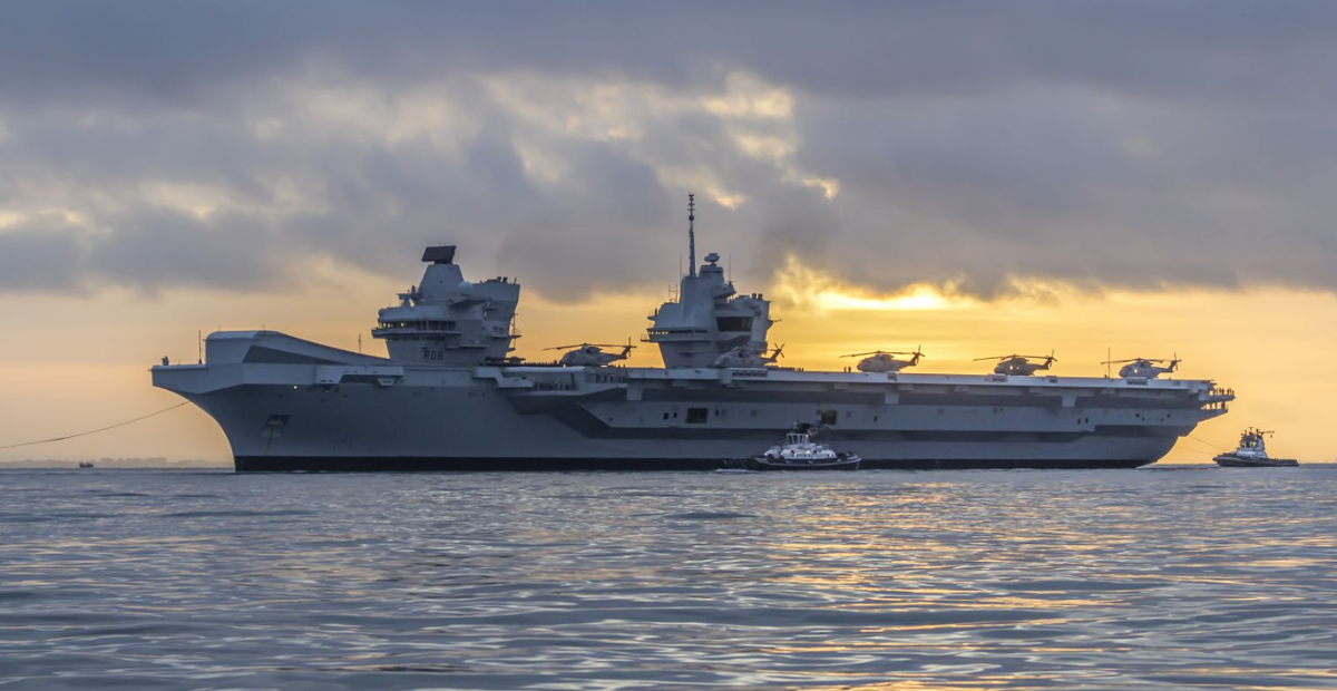 HMS Queen Elizabeth (R08) в Средиземном море. Фото открытые файлы Defence Turkey Magazine