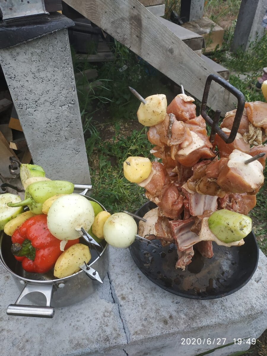 Свиная шея с овощами в тандыре или как я готовлю шашлык | Мастер Фломастер  | Дзен