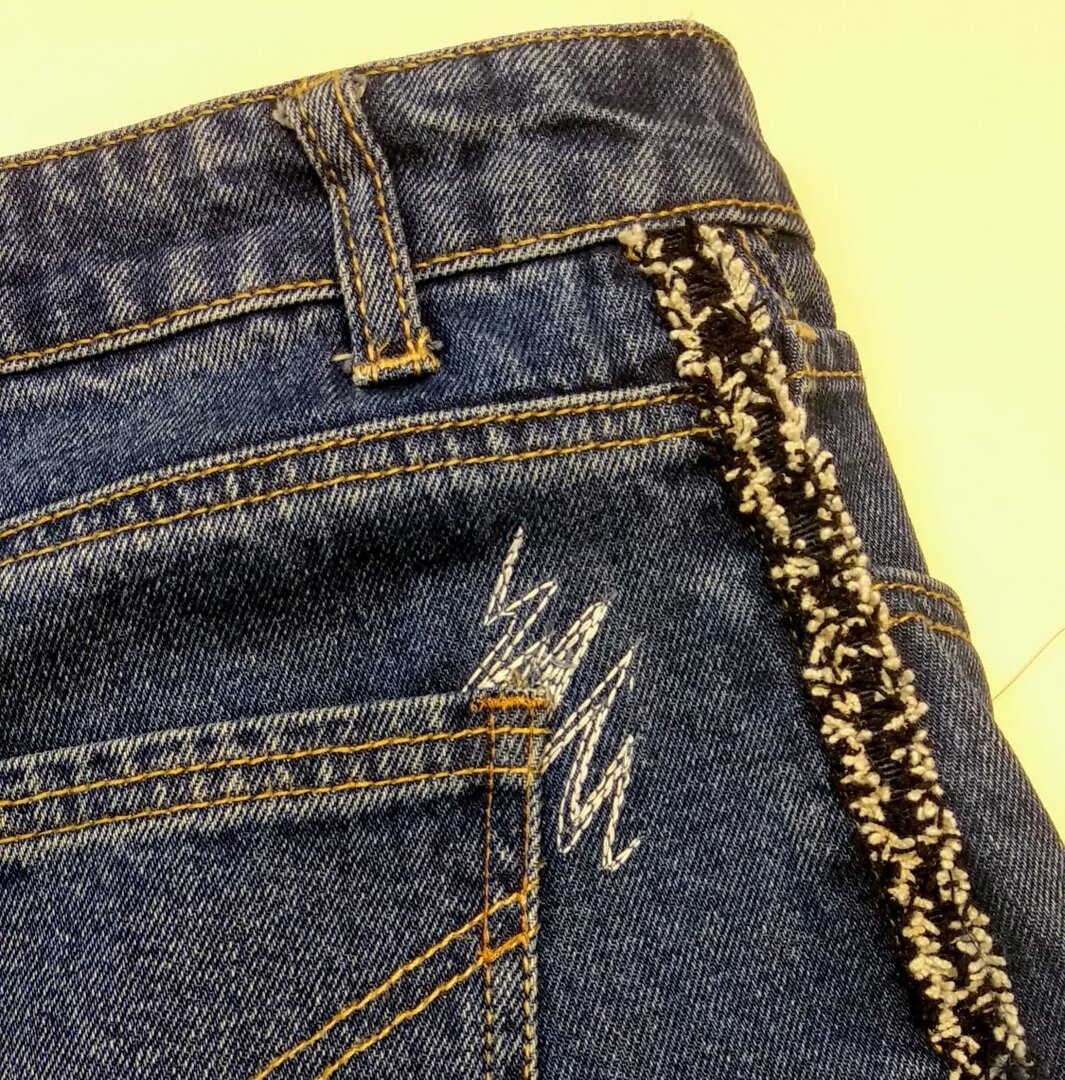 Фотоинструкция по созданию дырок на джинсах 🚩 как сделать разрез на джинсах 🚩 Hand-made