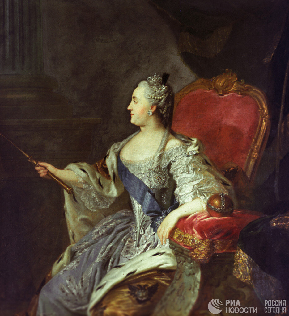 Репродукция портрета императрицы Екатерины II