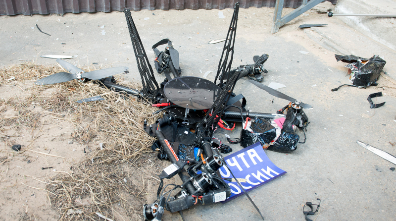 Первые испытания дрона были неудачными. Фото: из открытых источников.