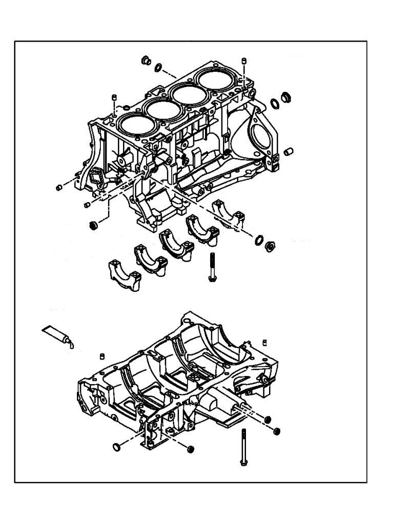 Блок цилиндров в сборе номер: MN 163642 