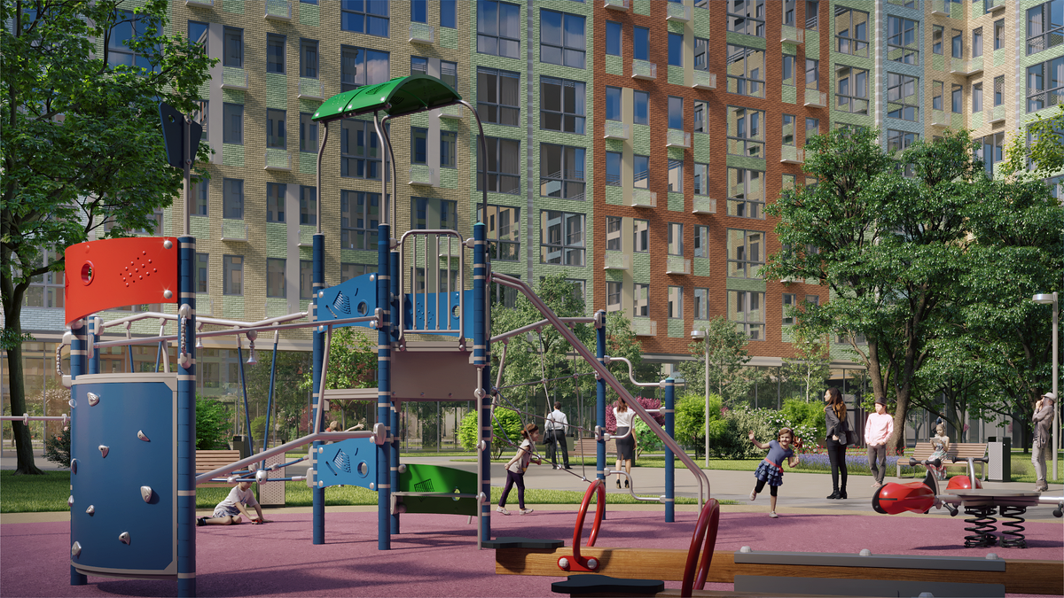 Внутренняя инфраструктура квартала учитывает интересы разных жителей