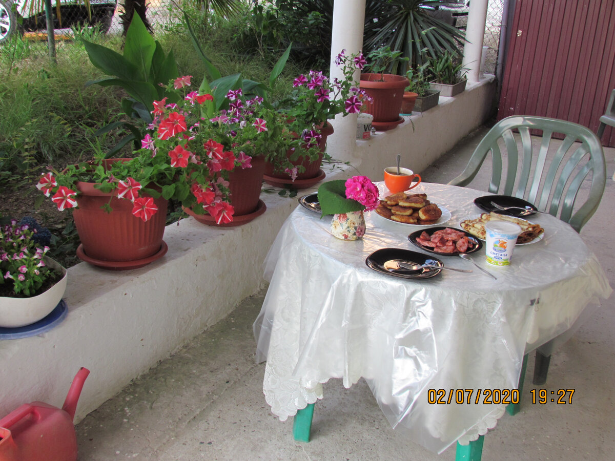 Летний ужин.