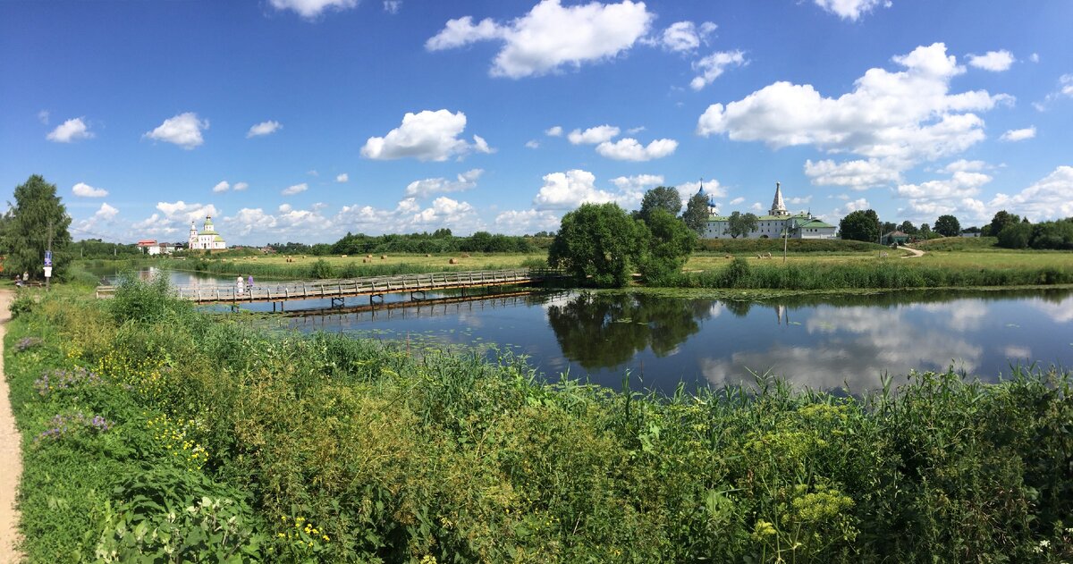 Река Каменка, на которой стоит Суздаль