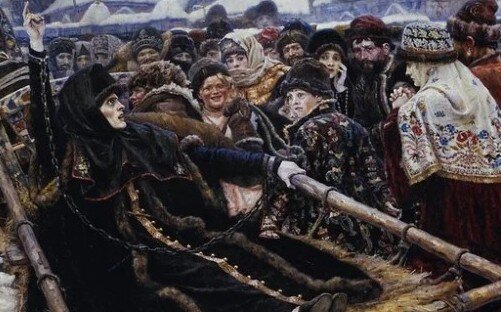 В. И. Суриков «Боярыня Морозова», фрагмент