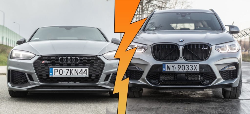  На первый взгляд это абсолютно разные машины. Но у них много общего. Обе чрезвычайно сильны, агрессивны и очень быстры. И стоят они почти одинаково. Audi RS5 по сравнению с BMW X3 M Competition.