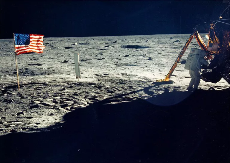 Neil Armstrong on the Moon. NASA 