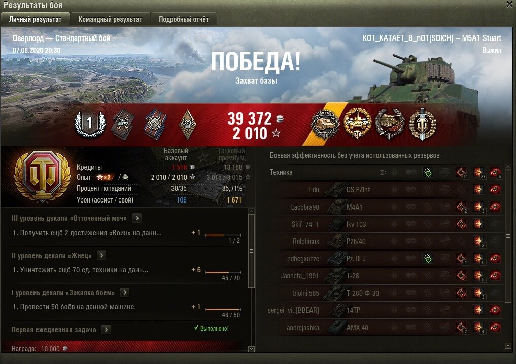 Скриншот игры World of Tanks