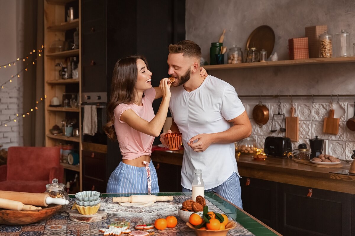 Любимые готовят вместе. 