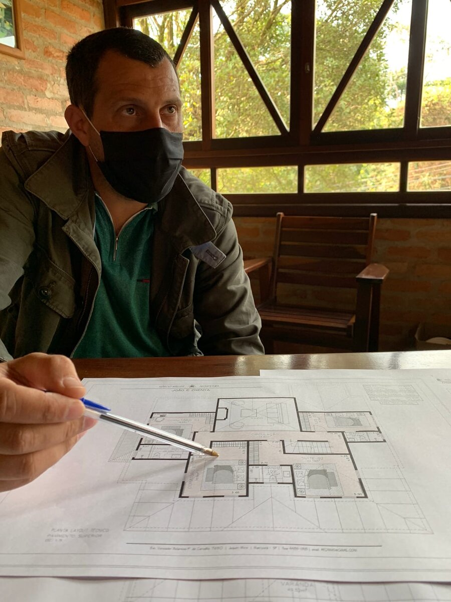 Записки из джунглей Бразилии - архитектор начал работу над проектом нашего дома