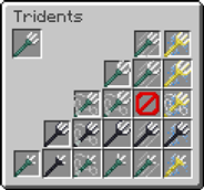 Виды зачарованных трезубцев. (Скриншоты с Curseforge)