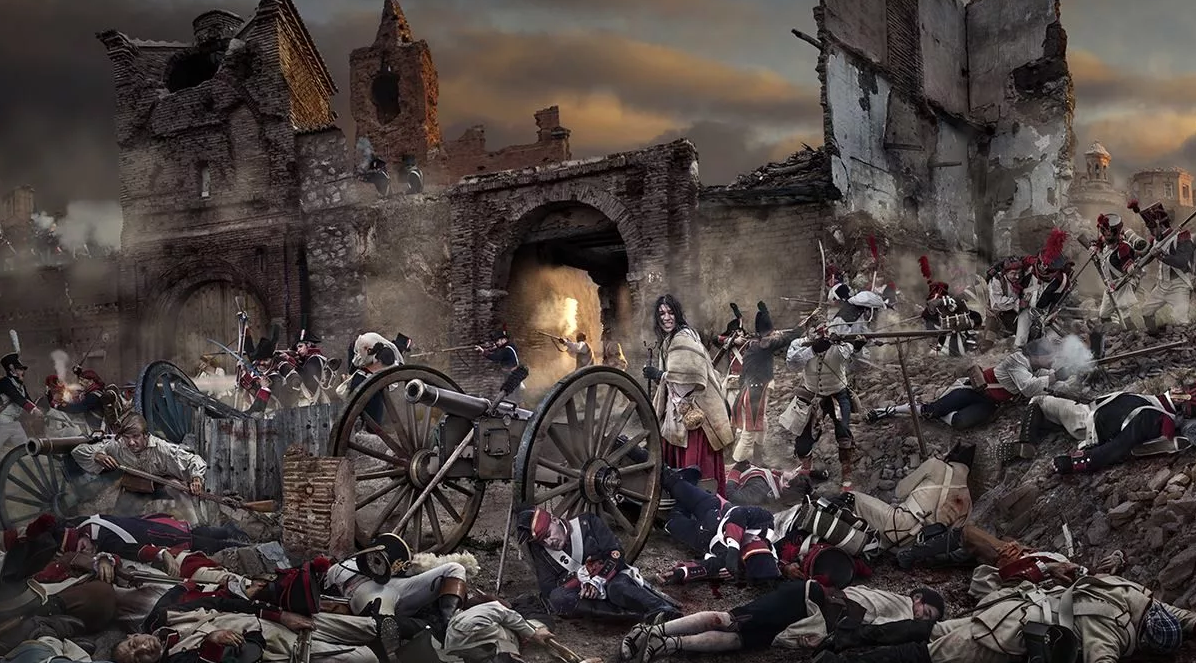 Жуткая картина: штурм испанского города Сарагоса Наполеоном