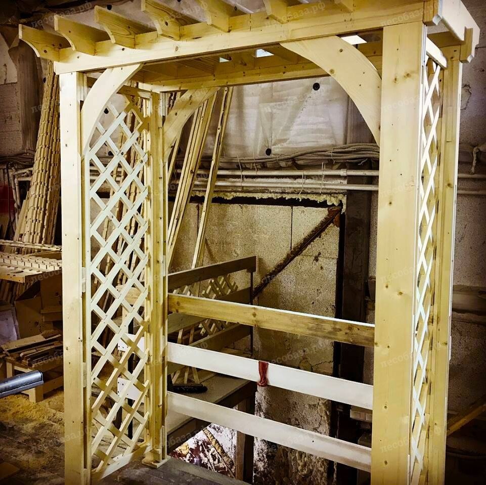 пергола в столярном цехе лесобаза.рф