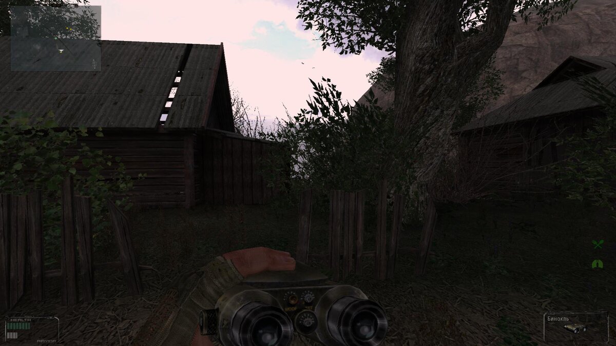 Вид настоящей заброшенной деревни, и ни души...