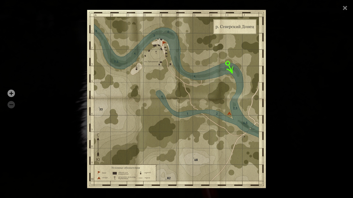 Карта координат русская рыбалка 4