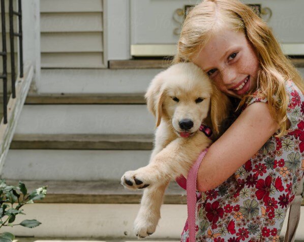 Зоя с щенком