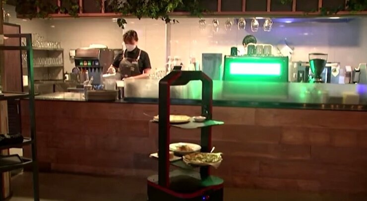 Робот официант Aglio Kim