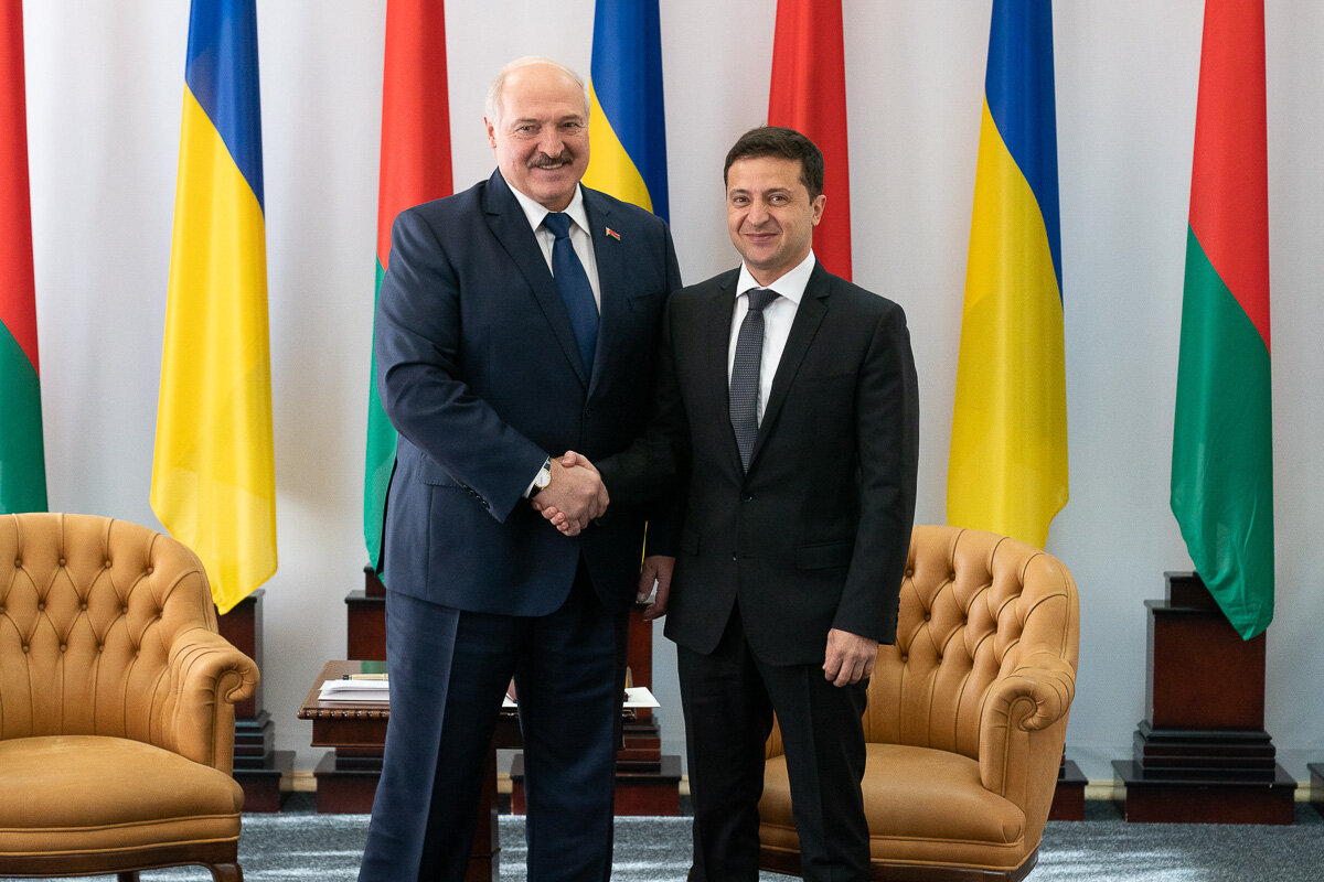 А. Лукашенко и В. Зеленский. Фото с сайта news.myseldon.com