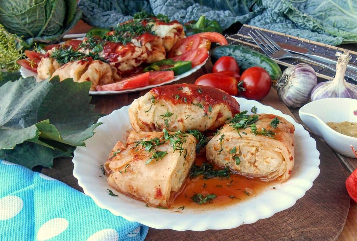 Голубцы с мясом индейки