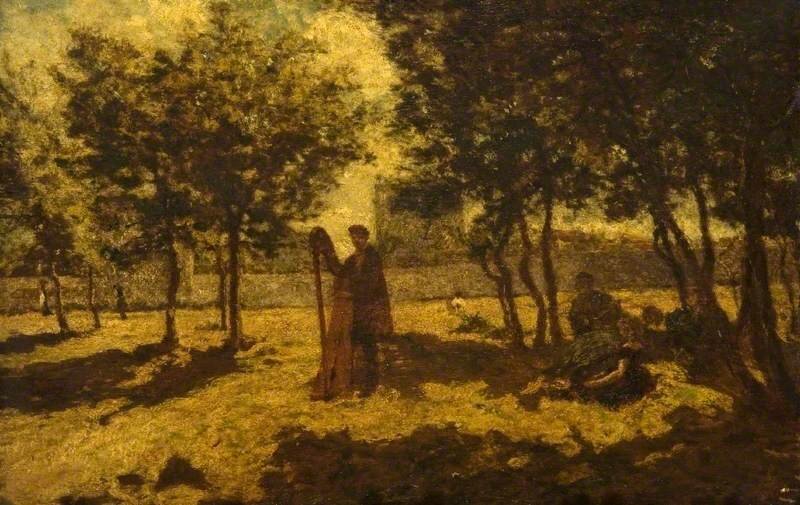 Adolphe Joseph Thomas Monticelli (French, 1824-1886) The Harpist. 1867 г.Glasgow Museums