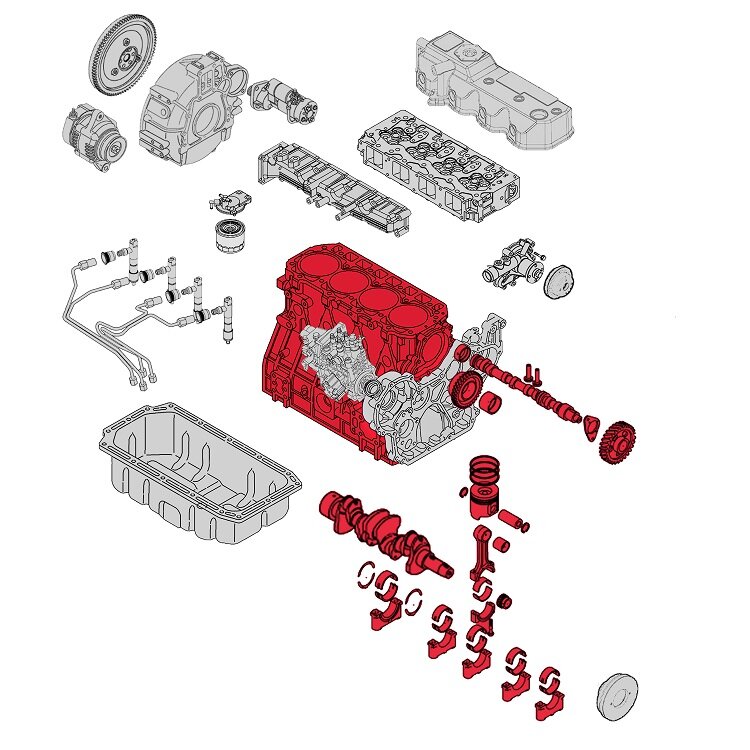 Двигатель Yanmar short-block («короткий блок») — это основная конструкция двигателя без навесного оборудования. Short block включает в себя блок цилиндров, гильзы, коленчатый вал, вкладыши, шатуны, поршни и поршневые кольца. Приобретение шорт-блоков позволяет значительно сэкономить на стоимости ремонта, когда двигатель сильно поврежден.
