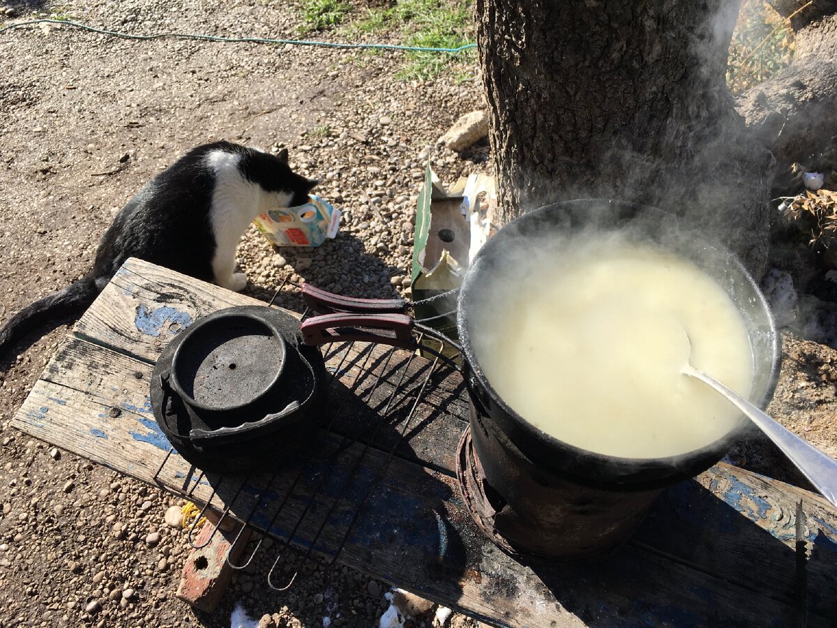 Манная каша готова