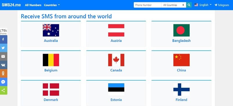 Так выглядит сервис SMS24.me