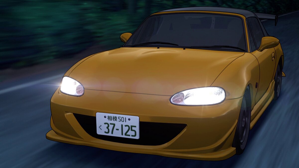 Mazda MX-5 Roadster RS (NB8C) в аниме-адаптации 