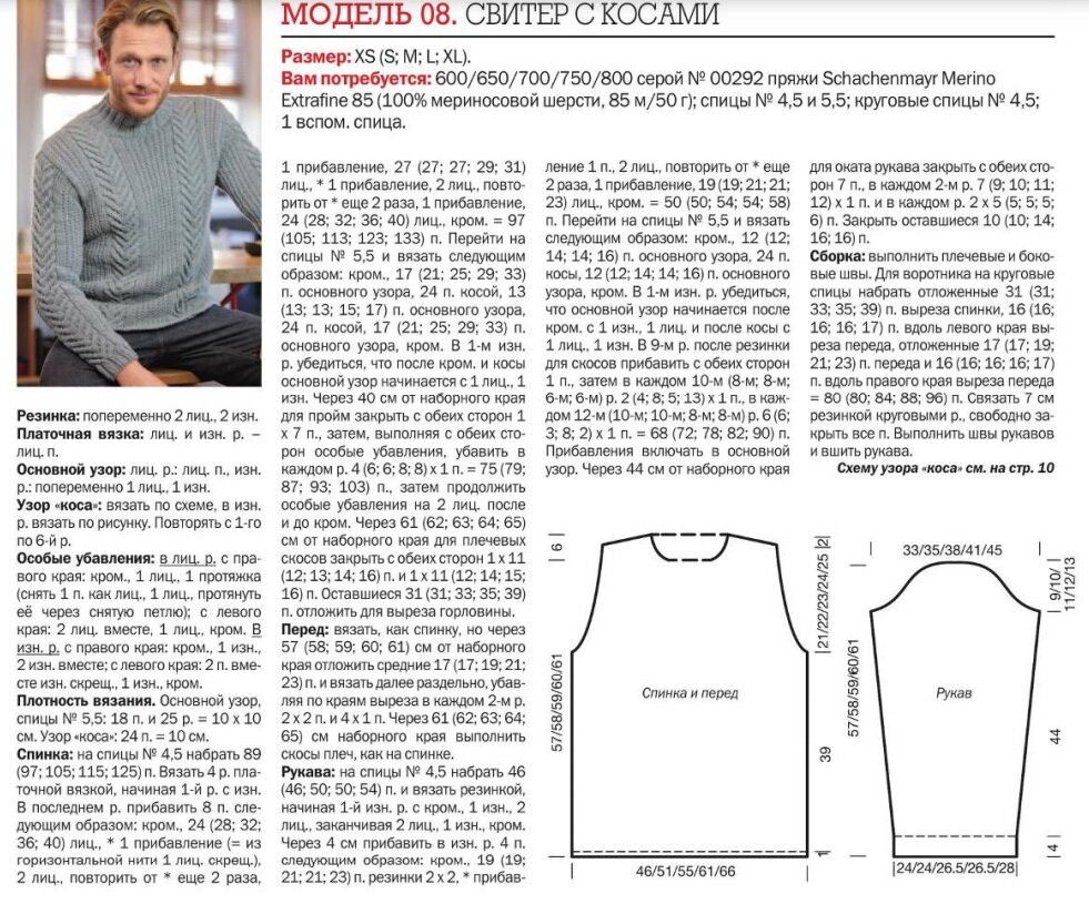 Мужские свитера вязать спицами схемы и описание