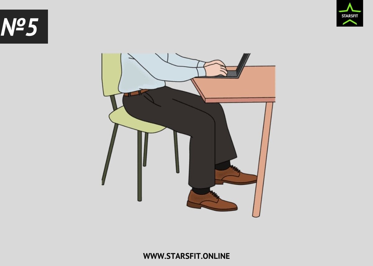 To sit properly on the Table. Boss's sitting posture refers to men.