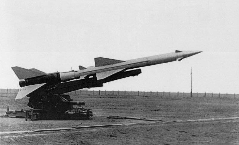 Ракета В-750 (1Д) комплекса С-75 перед первым пуском, апрель 1955 г 