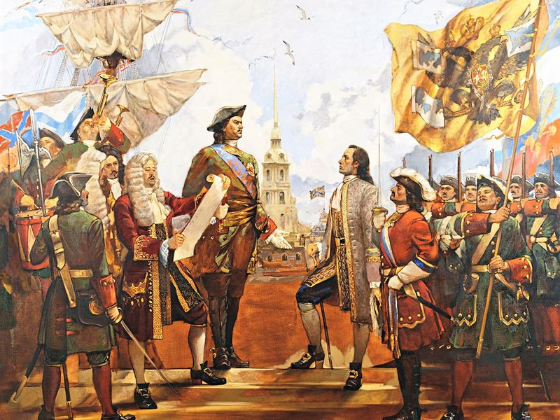 Оглашение указа Петра 1