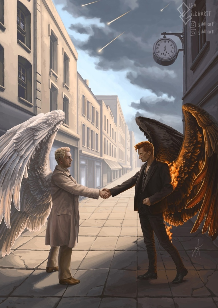 Good Omens в изобразительном искусстве 