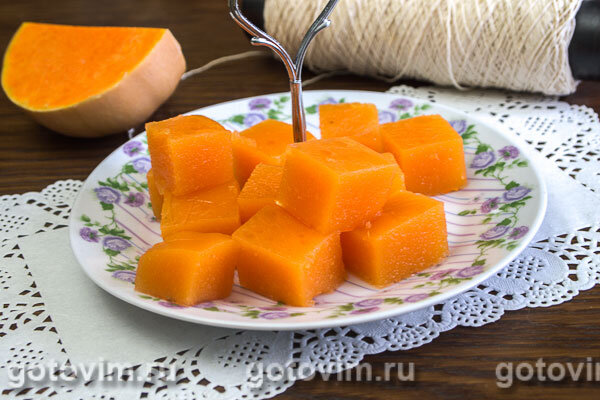 Тыквенный мармелад - редкий случай вкусных и полезных сладостей. 