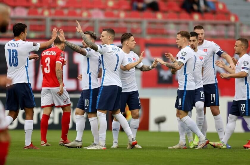 Словакия отправила 6 мячей в ворота Мальты