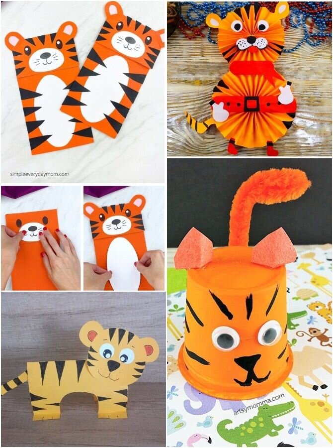 Милый тигр оригами | Символ 2022 года | Origami paper tiger