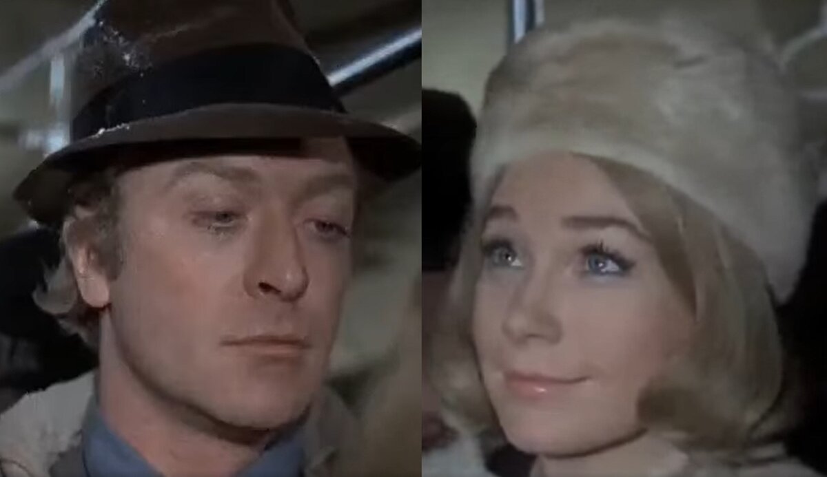 Майкл Кейн и Ширли Маклейн в фильме "Семь раз женщина"