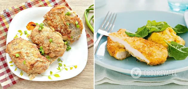 Рецепт куриных отбивных в кляре