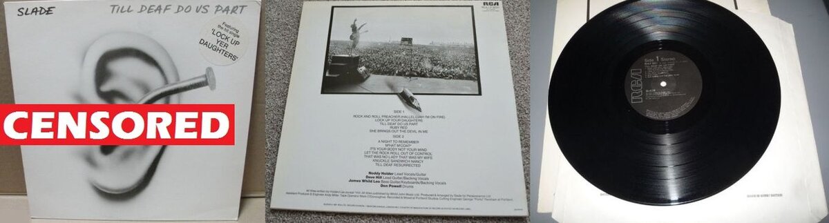 Английский выпуск альбома Slade "Till Deaf Do Us Part", 1981 г.