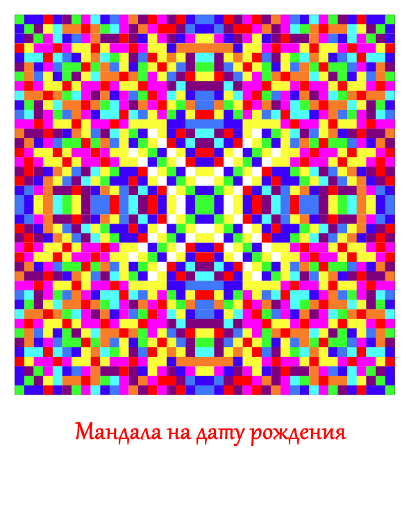 мандала света на дату рождения