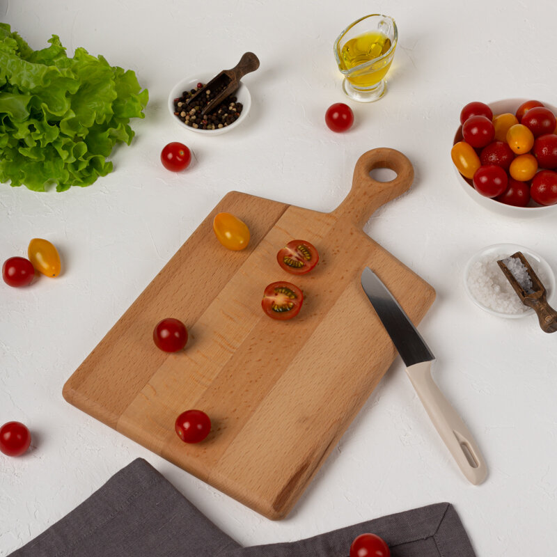 Разделочная доска из натурального бука производства Wood&Stone